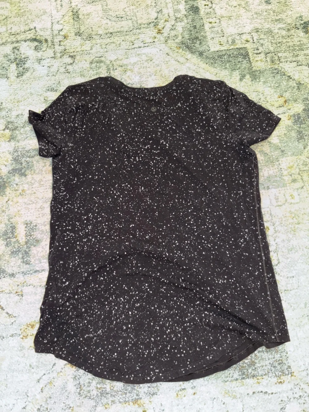 Lululemon Black Speckled Short Sleeve Tee
